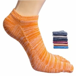 Antcher Fünf Finger Zehensocken für Damen, atmungsaktiv, Sport, Laufen, Crew-Socken, Baumwolle, Knöchelsocken, 6 Paar