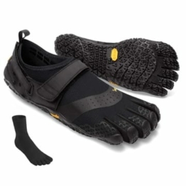 Fivefingers Vibram V-Aqua Women black - S E T - Damen Wassersport-Zehenschuh/Aquaschuh mit GRATIS Zehensocken