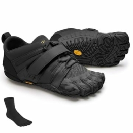 Fivefingers Vibram V-Train 2.0 Women Black/Black - S E T - Damen Zehenschuh/Barfußschuh für Functional Training - inklusive einem Paar Zehensocken