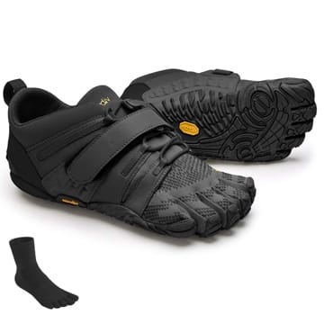 Fivefingers Vibram V-Train 2.0 Women Black/Black - S E T - Damen Zehenschuh/Barfußschuh für Functional Training - inklusive einem Paar Zehensocken