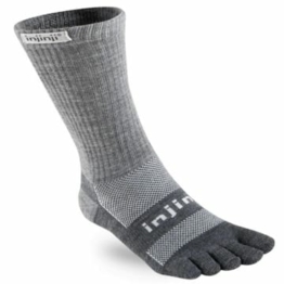 Injinji 2.0 Outdoor nuwool Midweight Crew Socken Charcoal/schwarz