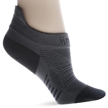 Injinji Run Lightweight No Show Toe Socks Gray