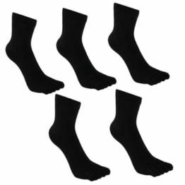 LOFIR Zehensocken Herren 5 Finger Socken aus Baumwolle Sport Schule Laufen Socken Männer Vater Sneaker Socken mit Zehen, Größe 39-44, 5 Paare