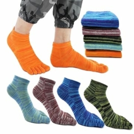 MOAMUN 5 Paar Frühling Fünf Finger Zehensocken Für Männer Frauen Baumwolle, Damen Casual Low Cut Socken Weich & Atmungsaktiv