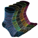 Zehensocken Herren Baumwolle Five Finger Socken, Winter Bunte Zehensocken Männer Socken mit Zehen für Sport Laufende, EU 39-44, 5 Paare