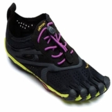 Vibram FiveFingers 16W3105 V-RUN, Sneaker Damen, Mehrfarbig (Schwarz / Gelb / Lila)