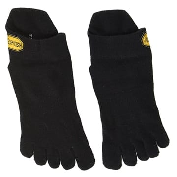 Vibram FiveFingers Herren Athletic No Show Socks, Black