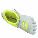 Vibram FiveFingers V-Train-W, Hallenschuhe Damen, Weiß (Pale Blue/Safety Yellow)