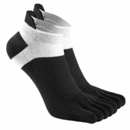 rongweiwang 6 Paare Männer Mesh-Breathzehensocken Toe Elastic fünf Zehen Socken Cotton Fersenschutz laufende Sport-Knöchel-Socken